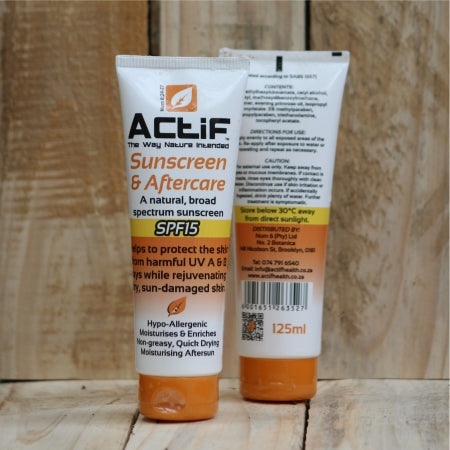 ACTIF sunscreen and protection 125ml