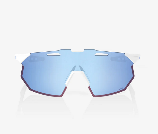 100% HYPERCRAFT SQ - Soft Tact White - HiPER Blue Multilayer Lens