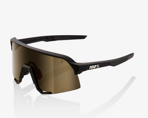 100%  S3 - Soft Tact Black - Soft Gold Mirror Lens