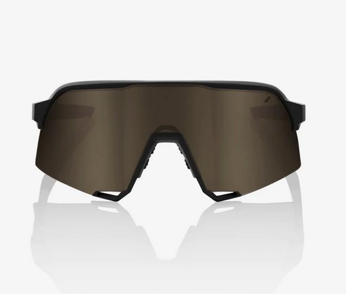 100%  S3 - Soft Tact Black - Soft Gold Mirror Lens
