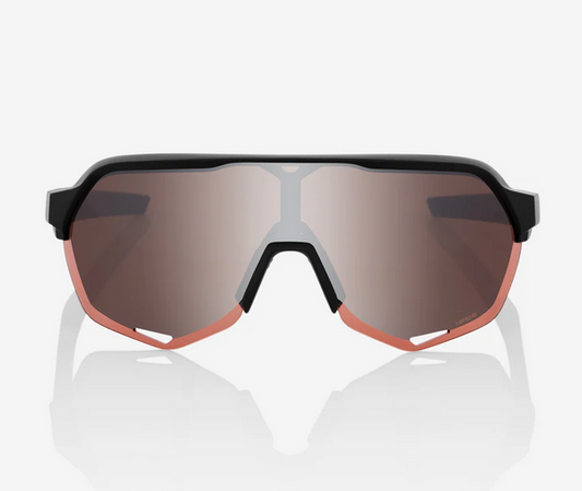 100%  S2® - Soft Tact Black - HiPER® Crimson Silver Mirror Lens