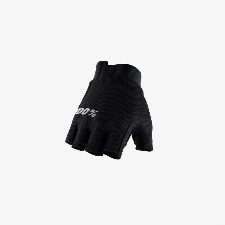 100% EXCEEDA Gel Short Finger Gloves Black