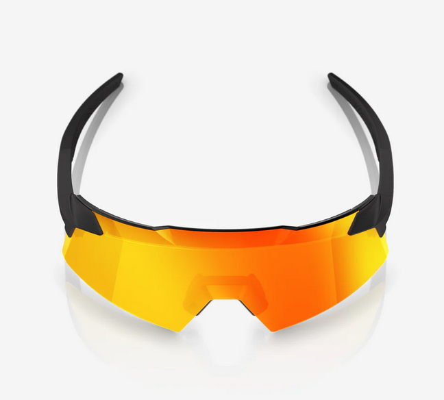 100% Aerocraft - Soft Tact Black - HiPER Red Multilayer Mirror Lens