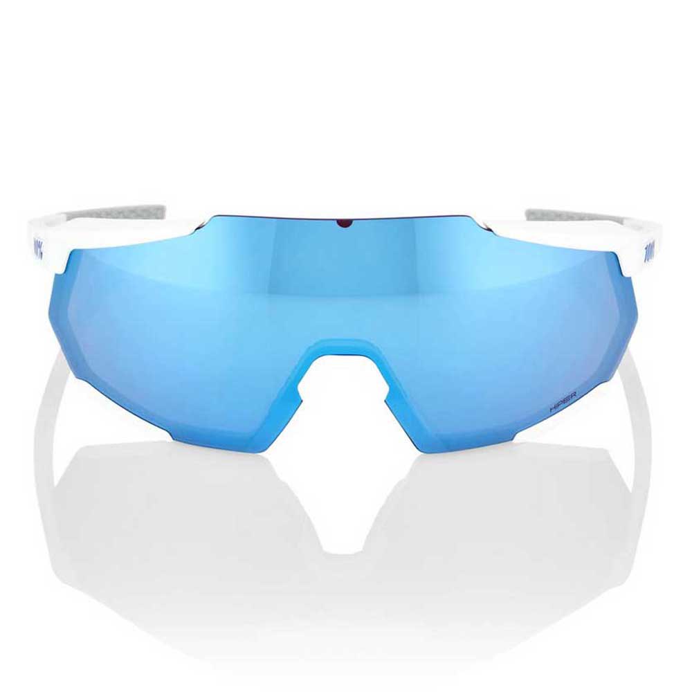100% RACETRAP - SE MOVISTAR TEAM WHITE HiPER BLUE MULTILAYER MIRROR LENS