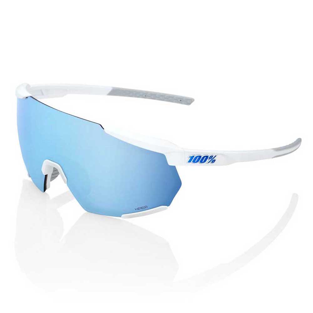 100% RACETRAP - SE MOVISTAR TEAM WHITE HiPER BLUE MULTILAYER MIRROR LENS