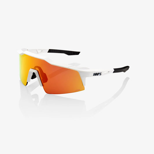 100% SPEEDCRAFT - Soft Tact Off White - HIPER RED Multilayer Mirror LENS