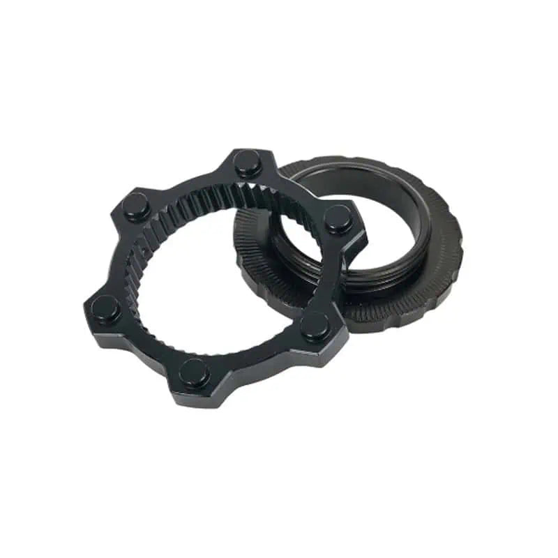VEYGA CENTER LOCK ADAPTOR + L/RING BLACK 15/20mm (V-CLA-15-BLK)