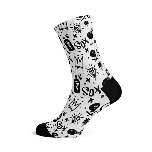 SOX Doodle White Socks