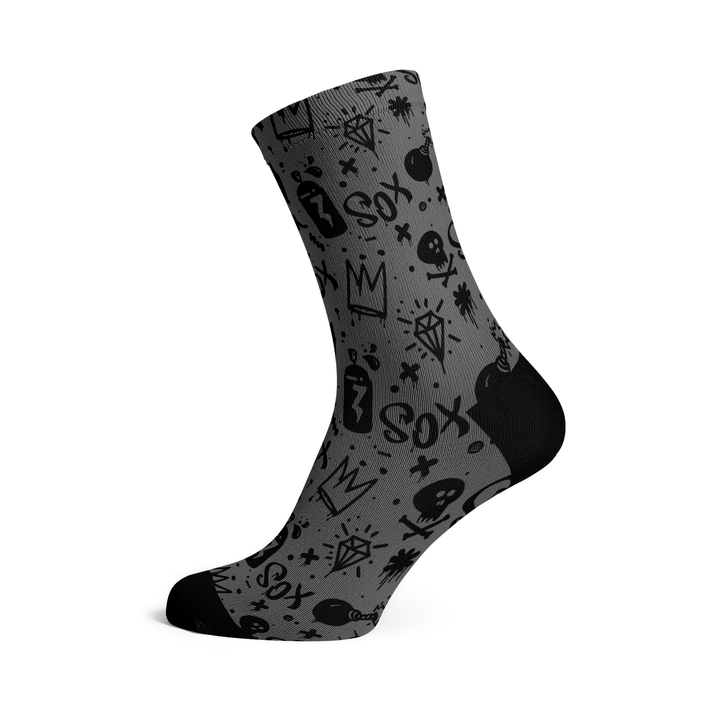SOX Doodle Grey Socks